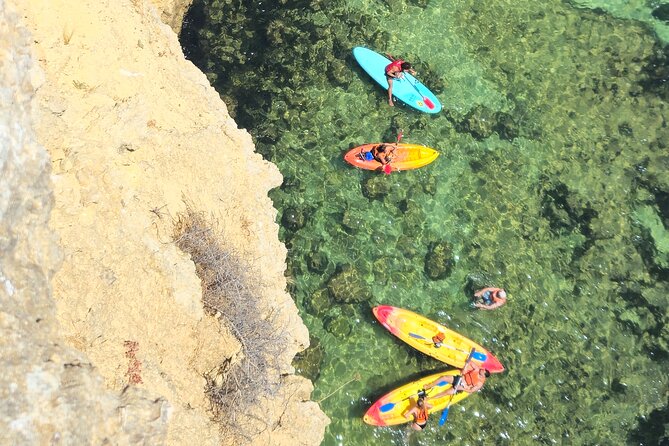 Benagil: Caves, Beaches, and Secret Spots Guided Kayak Tour - Praia da Marinha and the natural arch