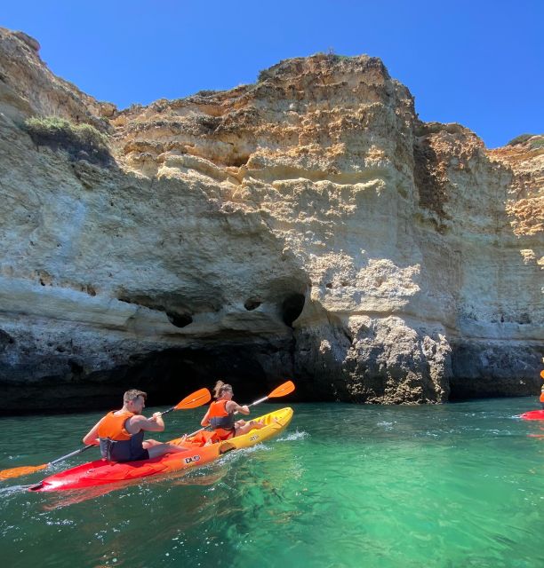 Benagil: Caves, Coves & Secret Beaches Guided Kayaking Tour - Starting at Benagil Beach with a proper safety briefing