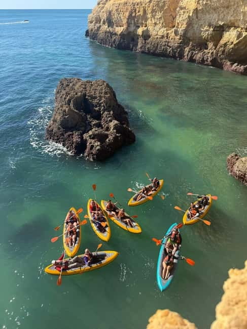 Benagil: Guided Kayak Tour inside caves and Praia da Marinha - Smaller caves and the Benagil coastline
