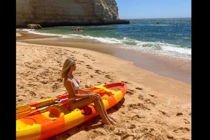 Benagil: Guided Kayak Tour inside caves and Praia da Marinha - Guides, safety, and group comfort