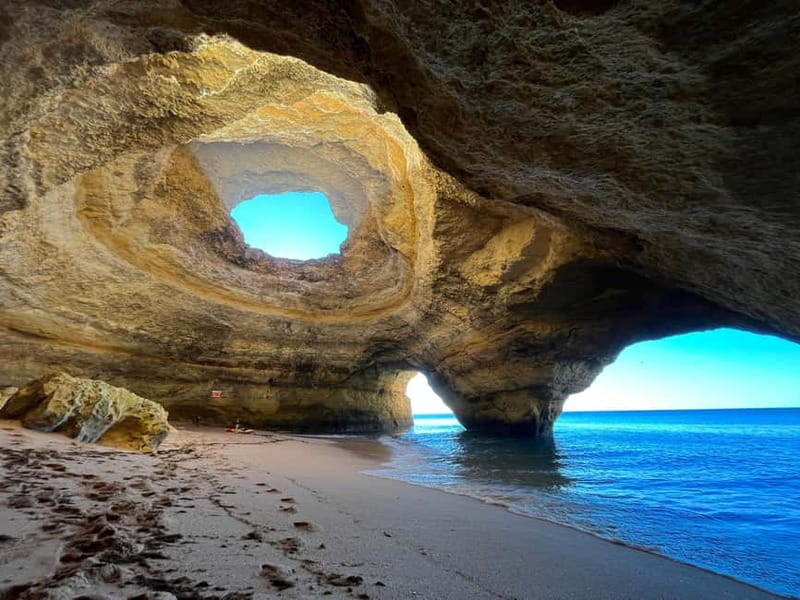 Benagil Kayak Tour: Explore Secret Caves with Licensed Guide - Starting at quiet Albandeira Beach