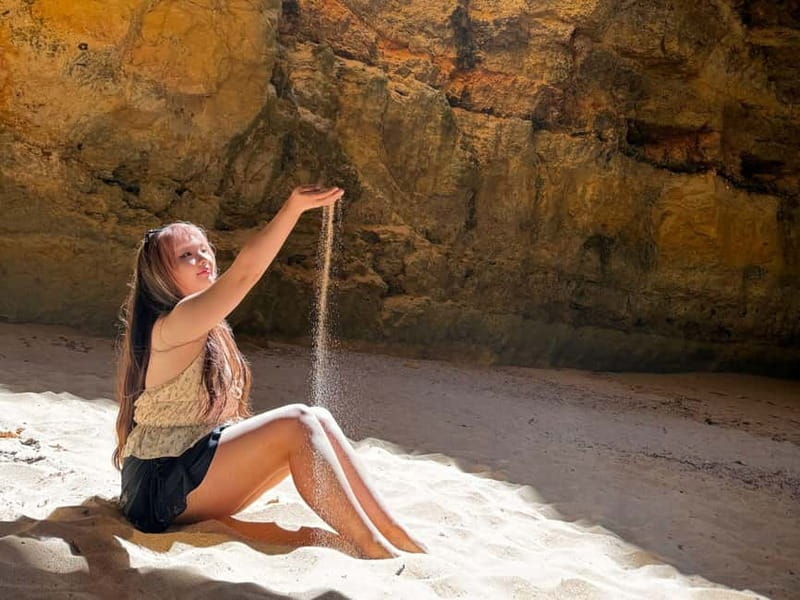 Benagil Kayak Tour: Explore Secret Caves with Licensed Guide - Entering Benagil Cave by kayak