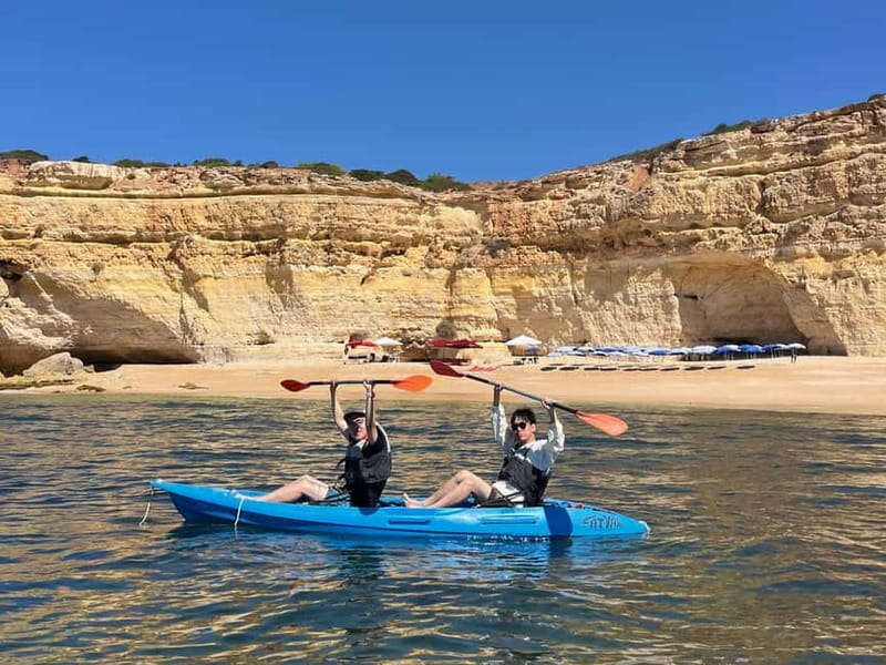 Benagil Kayak Tour: Explore Secret Caves with Licensed Guide - Guide quality and safety on open water