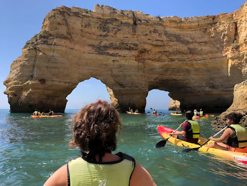 Benagil: Kayak Tour to Benagil Caves – Small Group - Entering Benagil Sea Cave by kayak