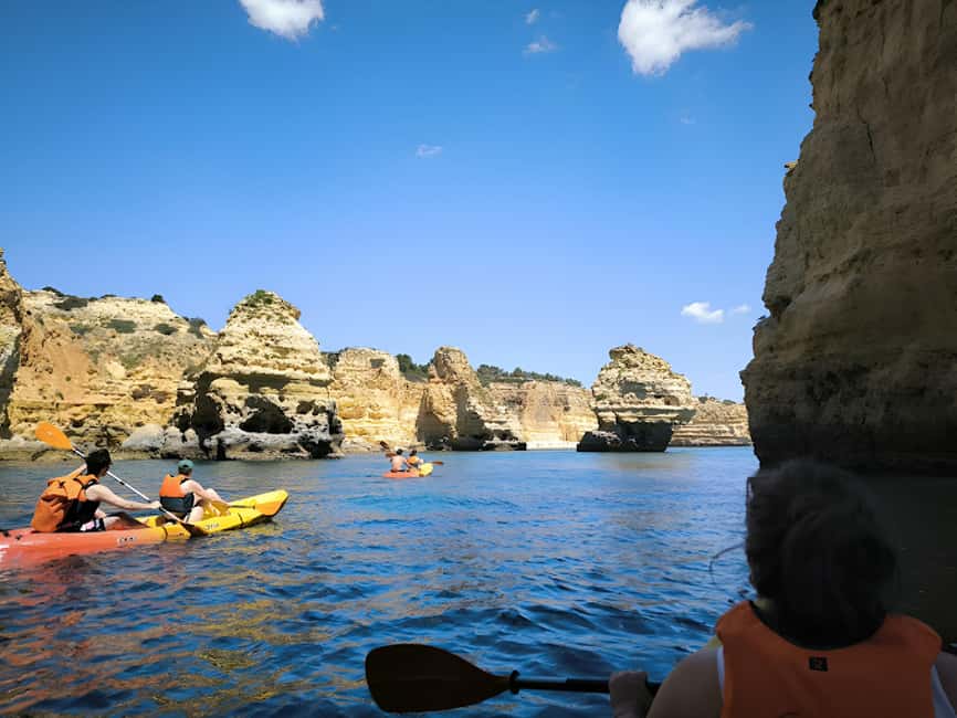 Benagil: Kayak Tour to Benagil Caves – Small Group - Smaller caves and quiet corners along the coast