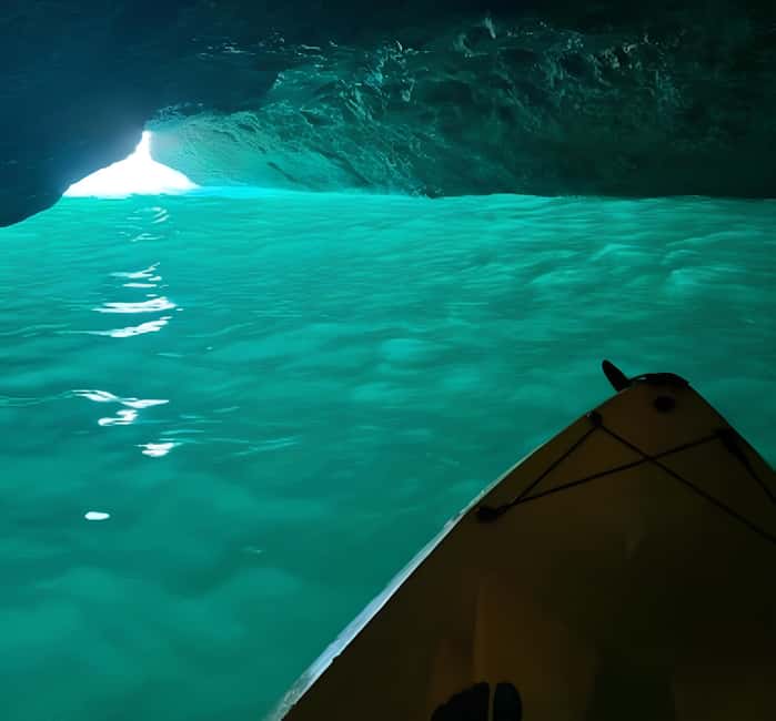 Benagil: Kayak Tour to Benagil Caves – Small Group - Praia da Marinha brings a swim break