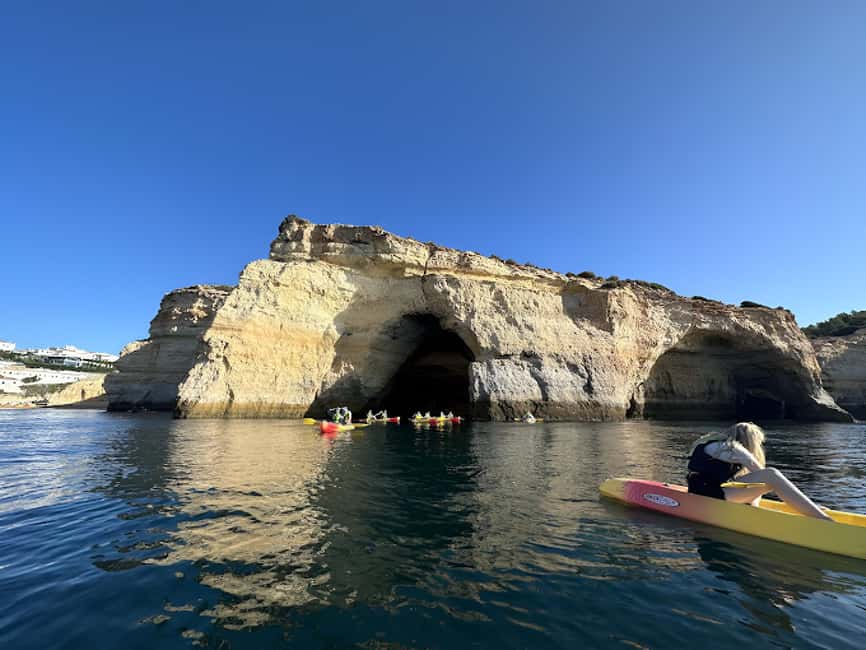 Benagil: Kayak Tour to Benagil Caves – Small Group - What $40 buys you