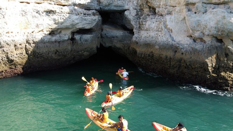 Benagil: Kayaking Adventure in Benagil Caves & Marinha Beach - Beyond Benagil, smaller caves and Marinha Beach
