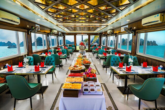 Best seller Halong Bay Day Cruise - Lunch among Ha Long Bay’s limestone islands