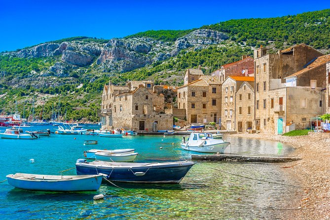 Blue Cave and Hvar Boat Tour: Small-Group from Split or Brac - Komiža, the most rewarding shore stop on Vis