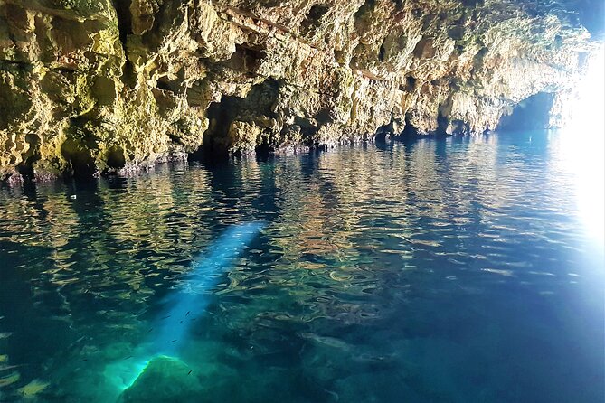 Blue cave group tour with swimming and snorkelling from Hvar - Palmizana and the lunch decision