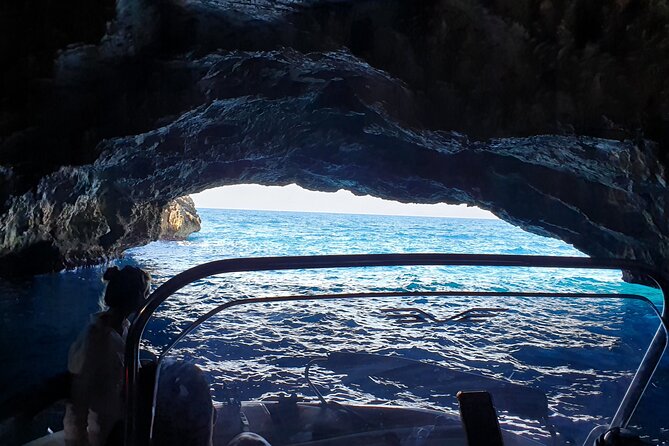 Blue Cave Kotor Swim, Mamula&Lady of the Rock 3 Hour Ticket Tour - Entering the former submarine tunnel