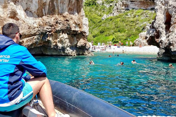 Blue cave, Mamma Mia and Hvar, 5 islands speedboat tour - Swimming at Stiniva Cove