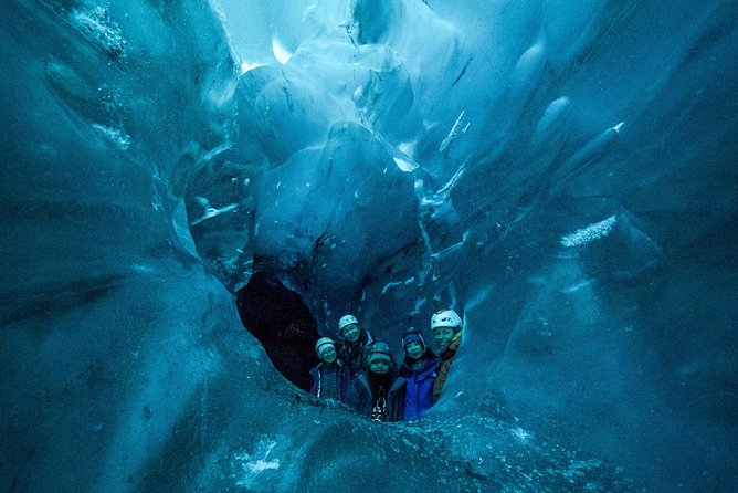 Blue Ice Cave Adventure - Safety equipment is included, but clothing is your job