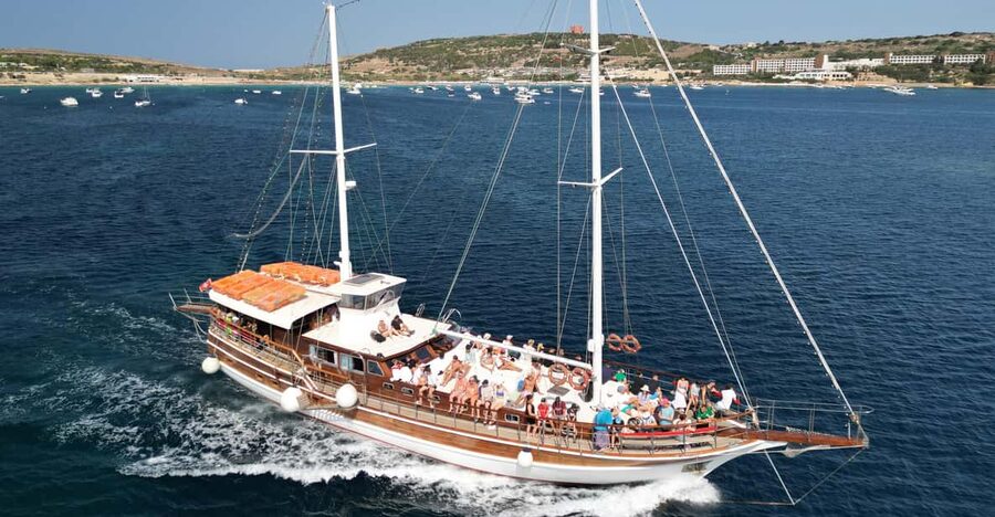 Blue lagoon, Crystal Lagoon & Comino Island & Caves - Starting from Mellieha Bay at 10 am
