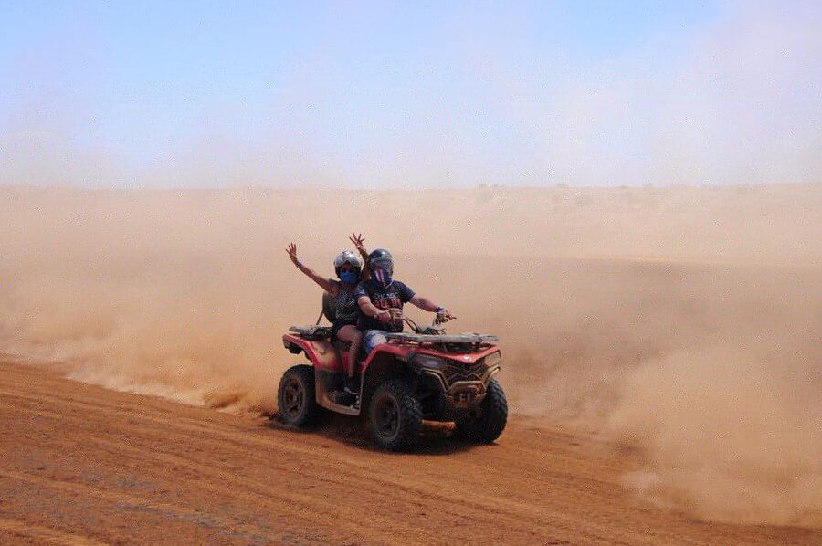 Boa Vista: Off-Road Quad Bike to Santa Monica & Caves - The guide and pace of the outing