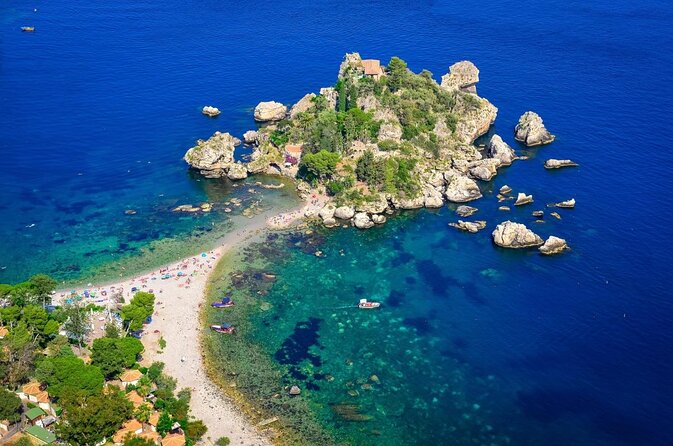 Boat tour Giardini Naxos Taormina Isola Bella Blue Grotto - Starting at Giardini Naxos Harbor
