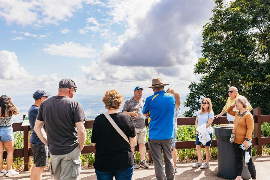 Brisbane: Rainforests, Waterfalls and Glow Worm Cave Tour - Hinze Dam on the return journey