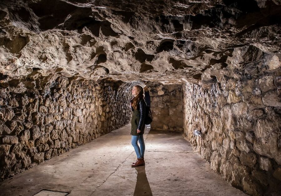 Budapest: Buda Castle Cave Tour - From wine storage to wartime shelter