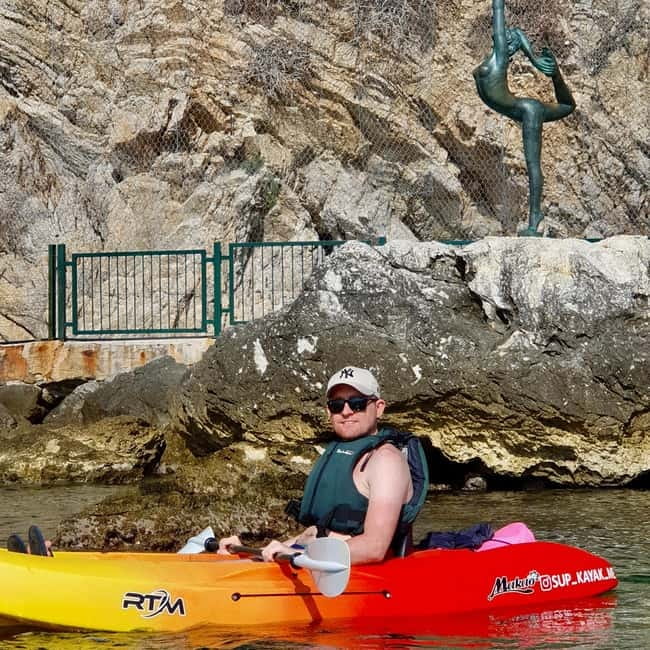 Budva: 3-Hour Paddle Board or Kayak Tour to Coastal Caves - Swimming in the Blue Lagoon