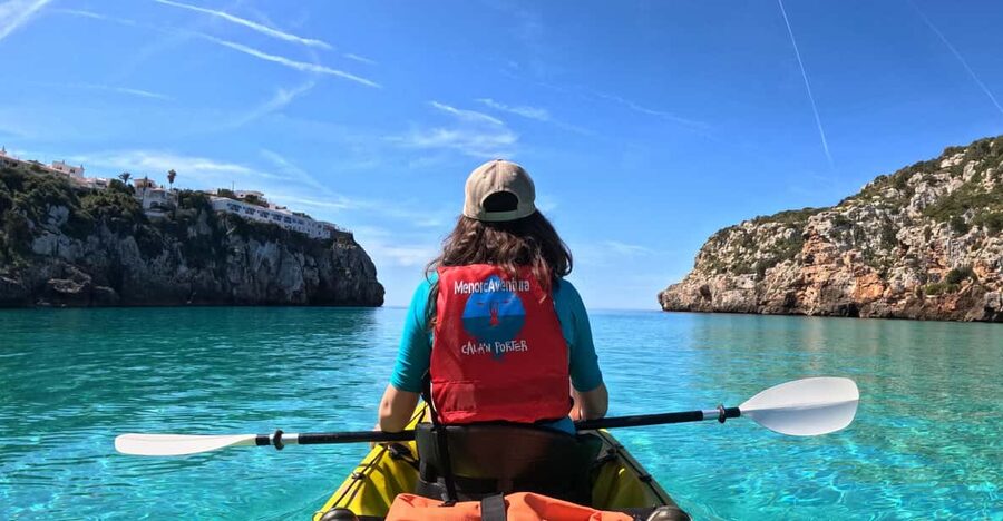 Cala en Porter: Menorca Caves Kayaking Tour & GoPro Photos - The stop at Cales Coves
