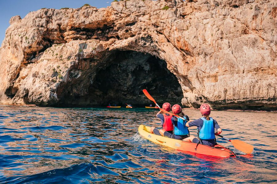 Cala Varques: Guided Sea Caves Kayak & Snorkeling Expedition - Snorkeling above Posidonia at Cala Varques