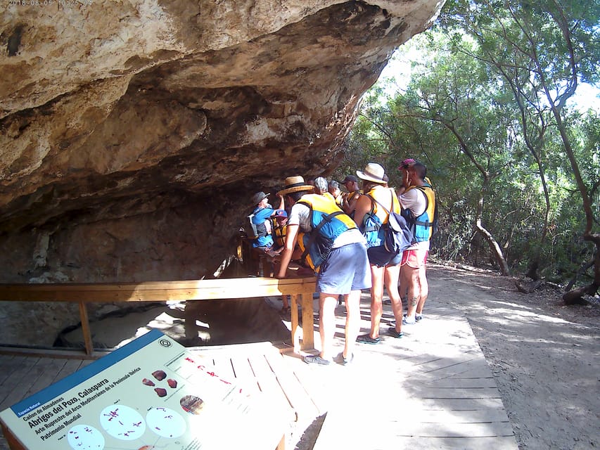 Calasparra: Almadenes Canyon Rafting Tour & Visit 3 Caves - Entering Cueva del Puerto, the underground centerpiece