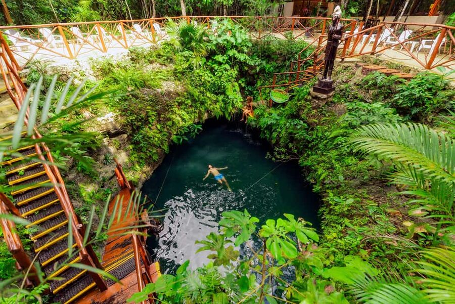 Cancún: Cenotes Adventure with Tequila Tasting & Mayan Snack - The tequila tasting at Extreme Adventure Cancun