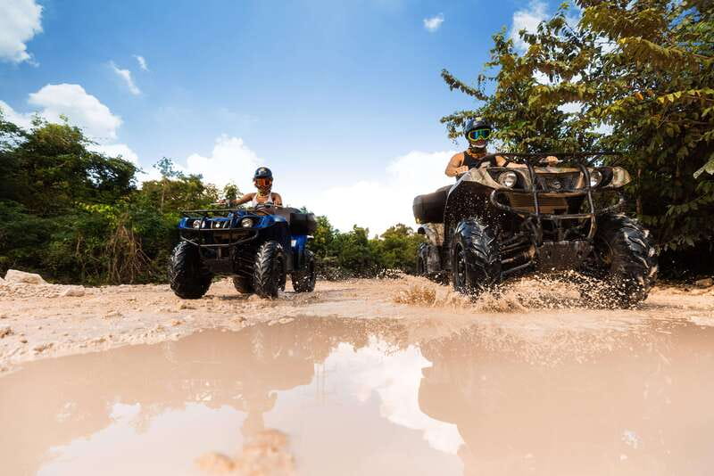 Cancun: Jungle ATV Tour, Ziplining, and Cenote Swim - Three Ziplines Through the Canopy