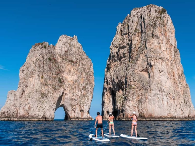 Capri: Caves and Beaches Paddle Board Tour with Photos - The opening lesson: useful even for confident swimmers
