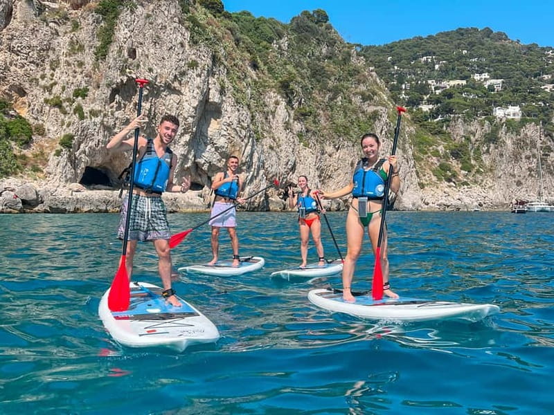 Capri: Caves and Beaches Paddle Board Tour with Photos - Starting at Marina Piccola and Capri Hydro