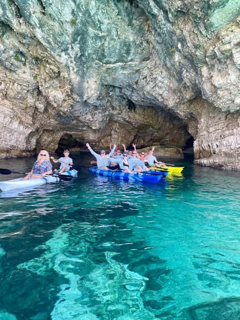Caves of Porto Palermo: Kayak/SUP Tour with Castle Sea View - Thirty minutes at the first secluded beach