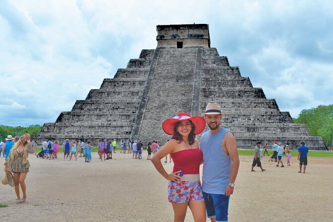 Chichen Itza Day Trip Exclusive Nool-Ha Cenote & Valladolid Visit - Entering Chichen Itza and meeting El Castillo