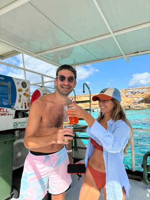 Comino: Blue Lagoon & Caves Boat Cruise - Ahrax Cave, Santa Maria Cave, and the north channel