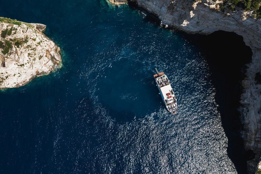 Corfu/Benitses/Lefkimmi: Paxos, Antipaxos, & Caves Cruise - Gaios: two hours in Paxos’s port town