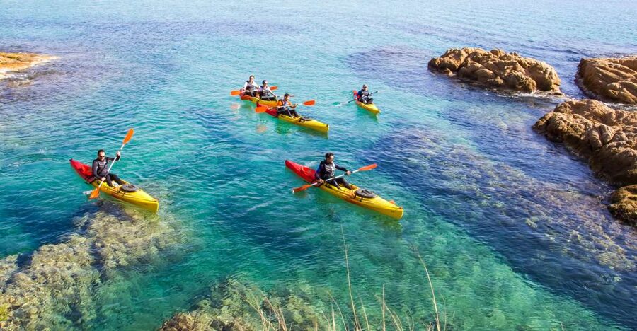 Costa Brava: Sea Caves Kayaking and Snorkeling Tour - Starting at Sant Pol Beach with a proper safety briefing