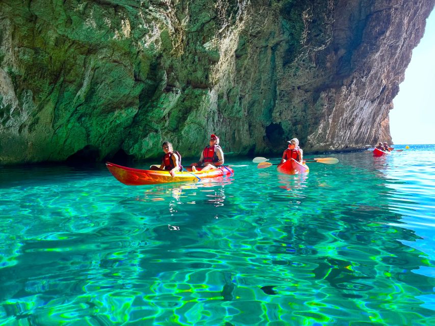 Cova dels Orguens: Cave Exploring Kayak & Snorkel Tour - Dragon’s Cave, the first cave stop