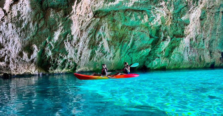 Cova dels Orguens: Cave Exploring Kayak & Snorkel Tour - Cala el Pom and the return paddle