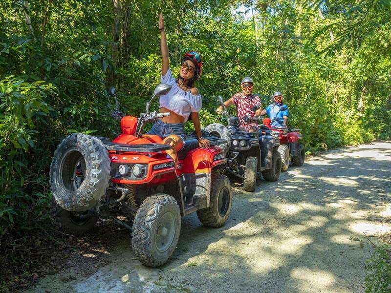 cozumel: ATV adventure with caverns, ruins with transfer - Meeting at Royal Village and heading to El Cedral