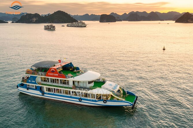 Cozy Bay Halong 5-Star Day Cruise, Buffet, Cave, Kayak, Swimming - Sung Sot Cave and its long stairways