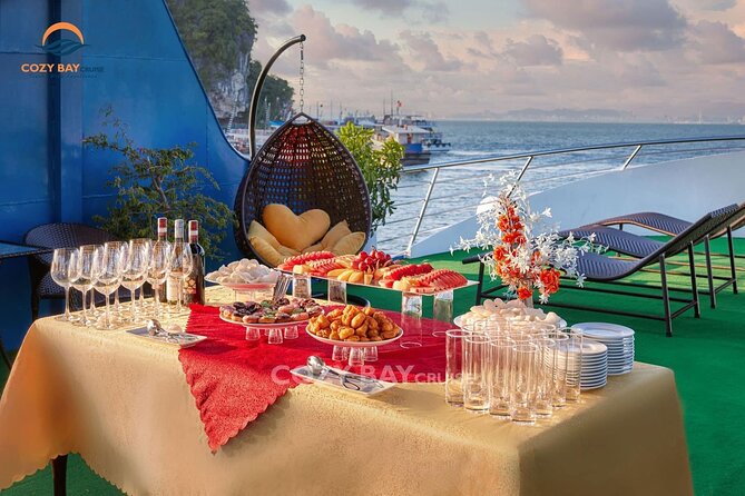 Cozy Bay Halong 5-Star Day Cruise, Buffet, Cave, Kayak, Swimming - Ti Top Island: beach time and the best view