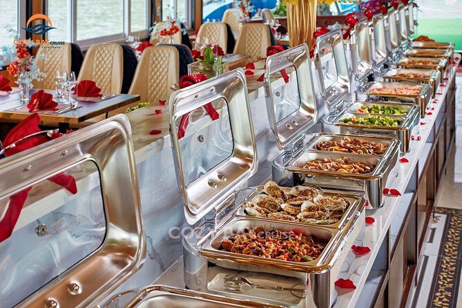 Cozy Bay Halong 5-Star Day Cruise, Buffet, Cave, Kayak, Swimming - Sunset snacks on the return cruise