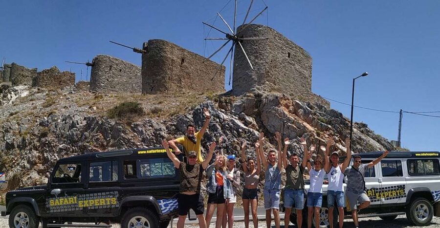 Crete: Lasithi Plateau and Cave of Zeus Off-Road Safari Tour - Seli Ambelou windmills and the climb to Zeus