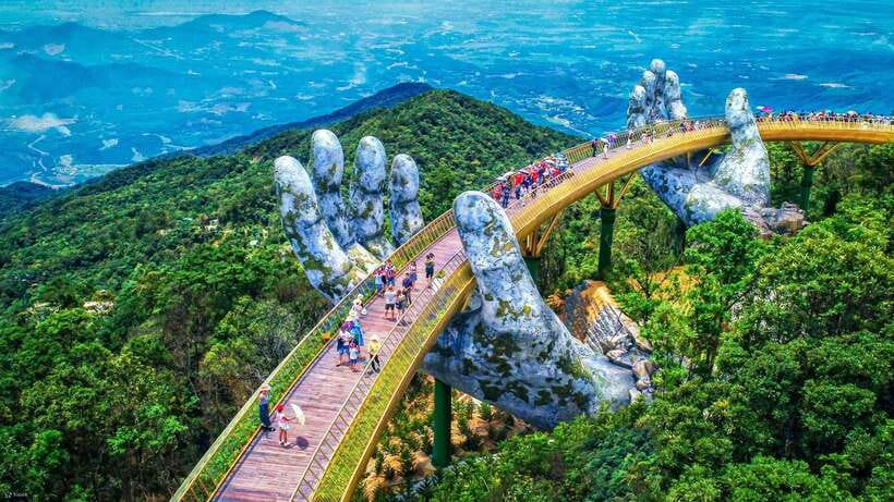 Da Nang: Golden Bridge, Lady Buddha, Marble Mt & Am Phu Cave - Marble Mountains and the climb into Thuy Son
