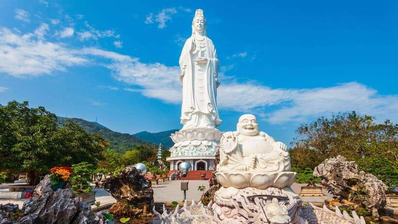 Da Nang: Golden Bridge, Lady Buddha, Marble Mt & Am Phu Cave - Linh Ung Pagoda and Lady Buddha on Son Tra Peninsula