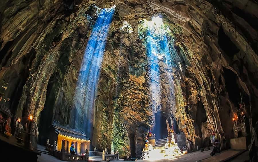 Da Nang: Lady Buddha, Marble Mountains, and Am Phu Cave Tour - The stone workshops: useful stop, commercial feel