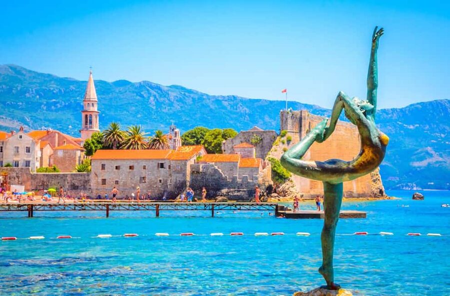 Deluxe excursion from Budva: Blue Cave tour - The sea view of St. Nikole Church near Krimovica