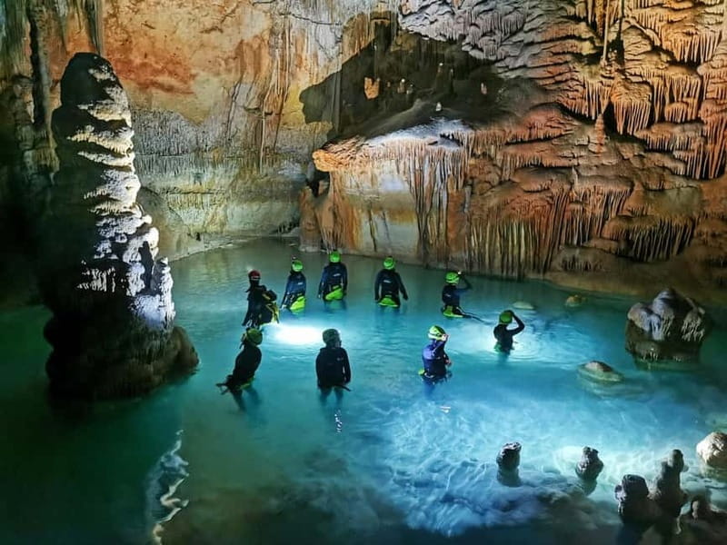 Estany d'en Mas: Coastal Hike, Abseil & Sea Cave Exploration - Getting ready for the cliff descent