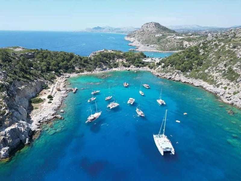 Faliraki: Boat Trip to Afandou Caves, Anthony Quinn & Ladiko - Key points at a glance