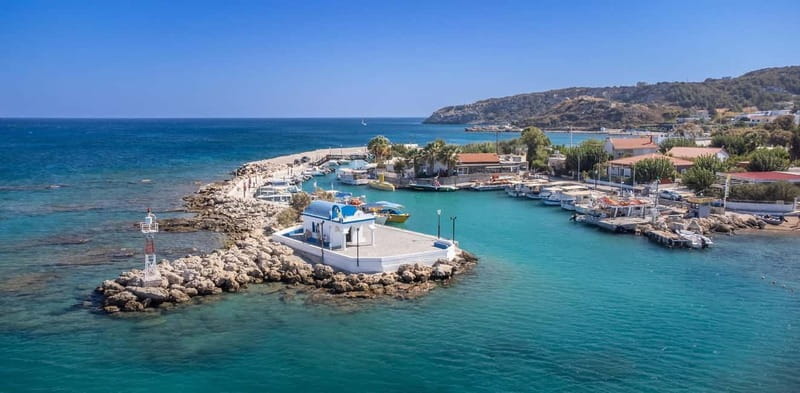 Faliraki: Boat Trip to Afandou Caves, Anthony Quinn & Ladiko - Drinks, food, music, and the onboard mood